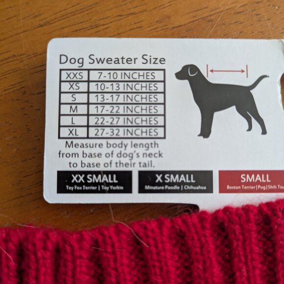 Jolly Knits snowman pet sweater for size Small dog, NWT ☃️ - Picture 3 of 3